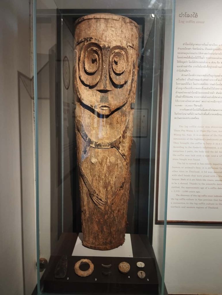 The log coffin is an archaeological exhibit to northern Thailand's indigenous migration footprints across Asia