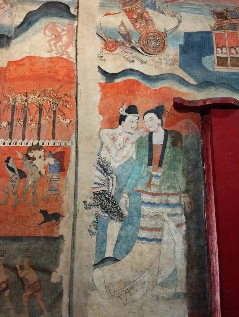 The Whisperer wall mural is iconic to Nan city. The historical wall mural is a glimpse to Nan city's secular life 150 years ago